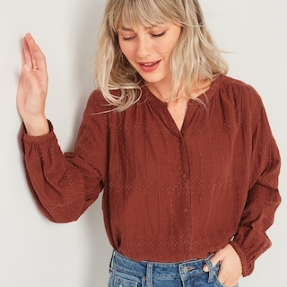 Gorgeous Fall  Peasant Top ON New never worn
